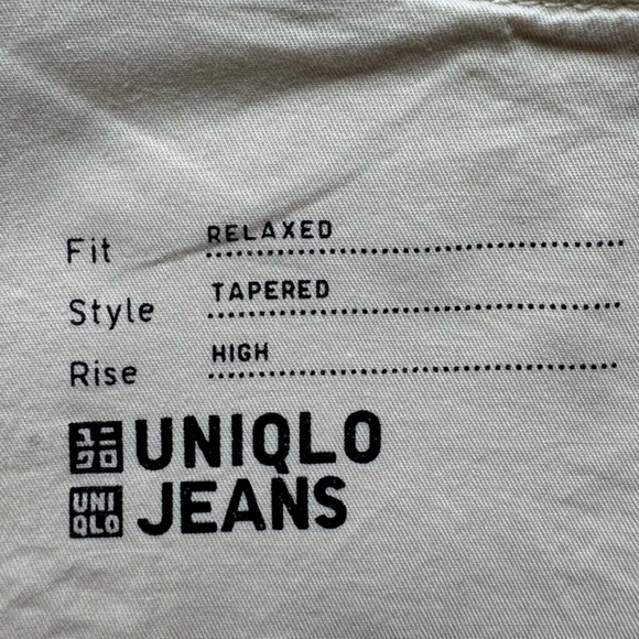 Uniqlo Tapered High Rise Jeans Size 22 - Picture 3 of 5